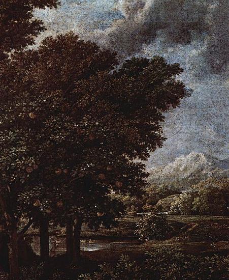 Nicolas Poussin Szene: Der Fruhling, Detail oil painting image